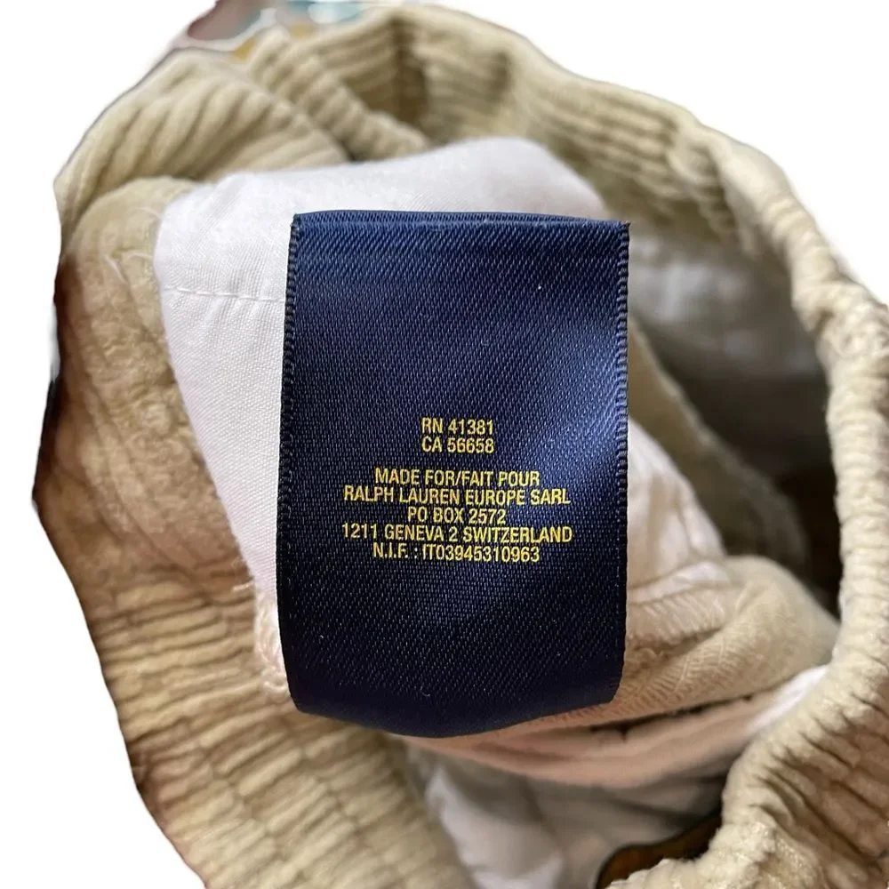 Polo Ralph Lauren Boys Corduroy Tan Pants Trousers Size 24 Months